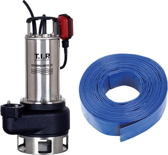 T.I.P. Extrema 400/11 CX + Slang 20 m Vuilwaterpomp /