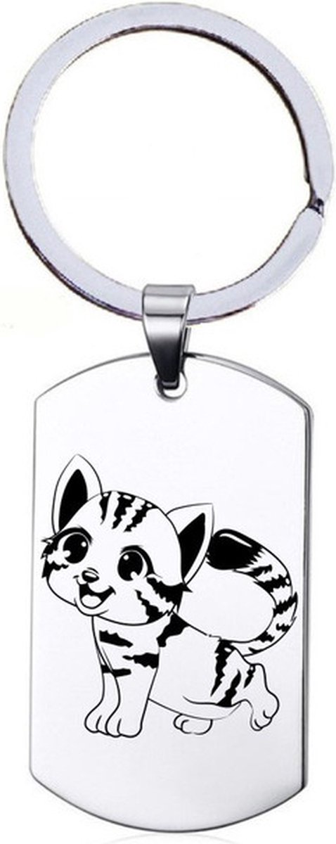 Sleutelhanger RVS - Poes