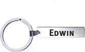Sleutelhanger Met Naam - Edwin - RVS