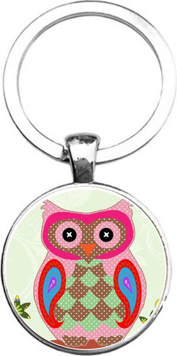 Sleutelhanger Glas - Uil