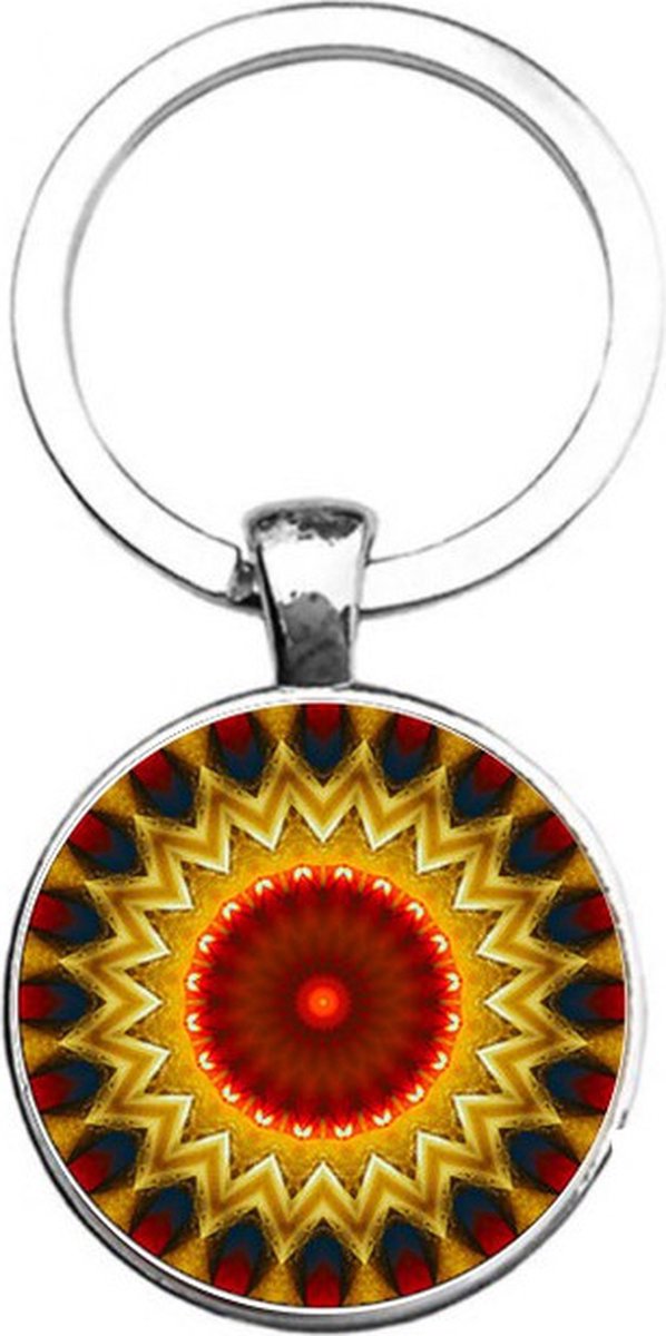 Sleutelhanger Glas - Mandala
