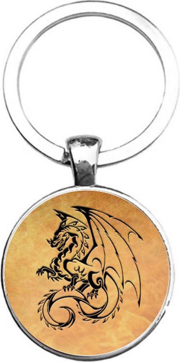 Sleutelhanger Glas - Draak