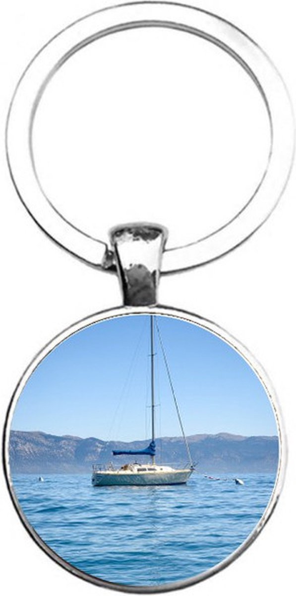 Sleutelhanger Glas - Boot