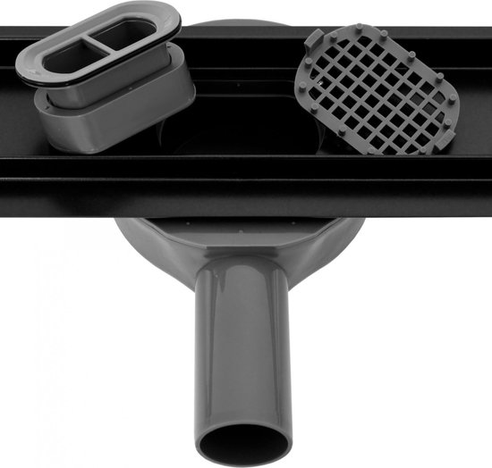 REA Douchegoot Ondiep met Flens 50 cm Neo Pure Pro Mat Zwart bol