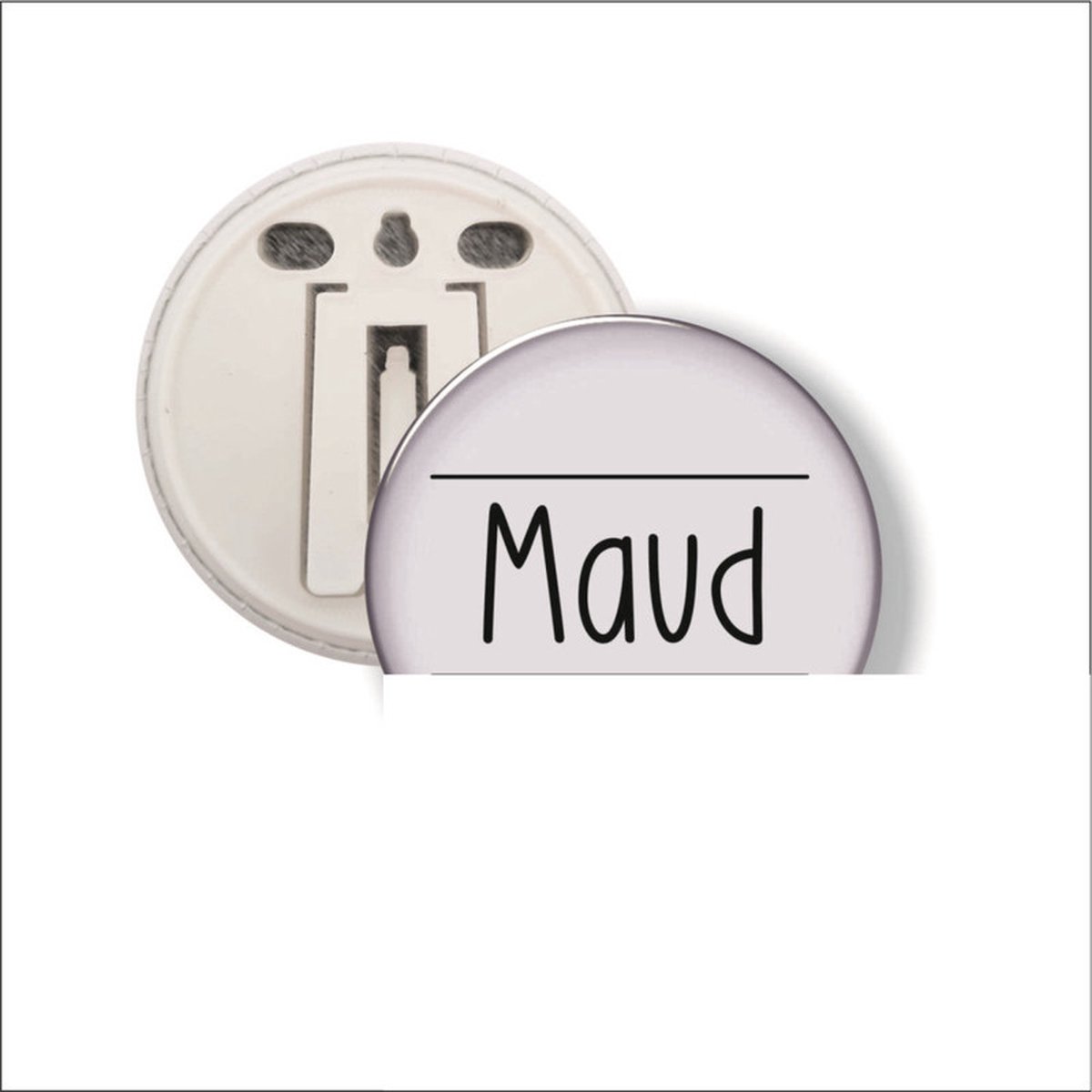 Button Met Clip 58 MM - Maud