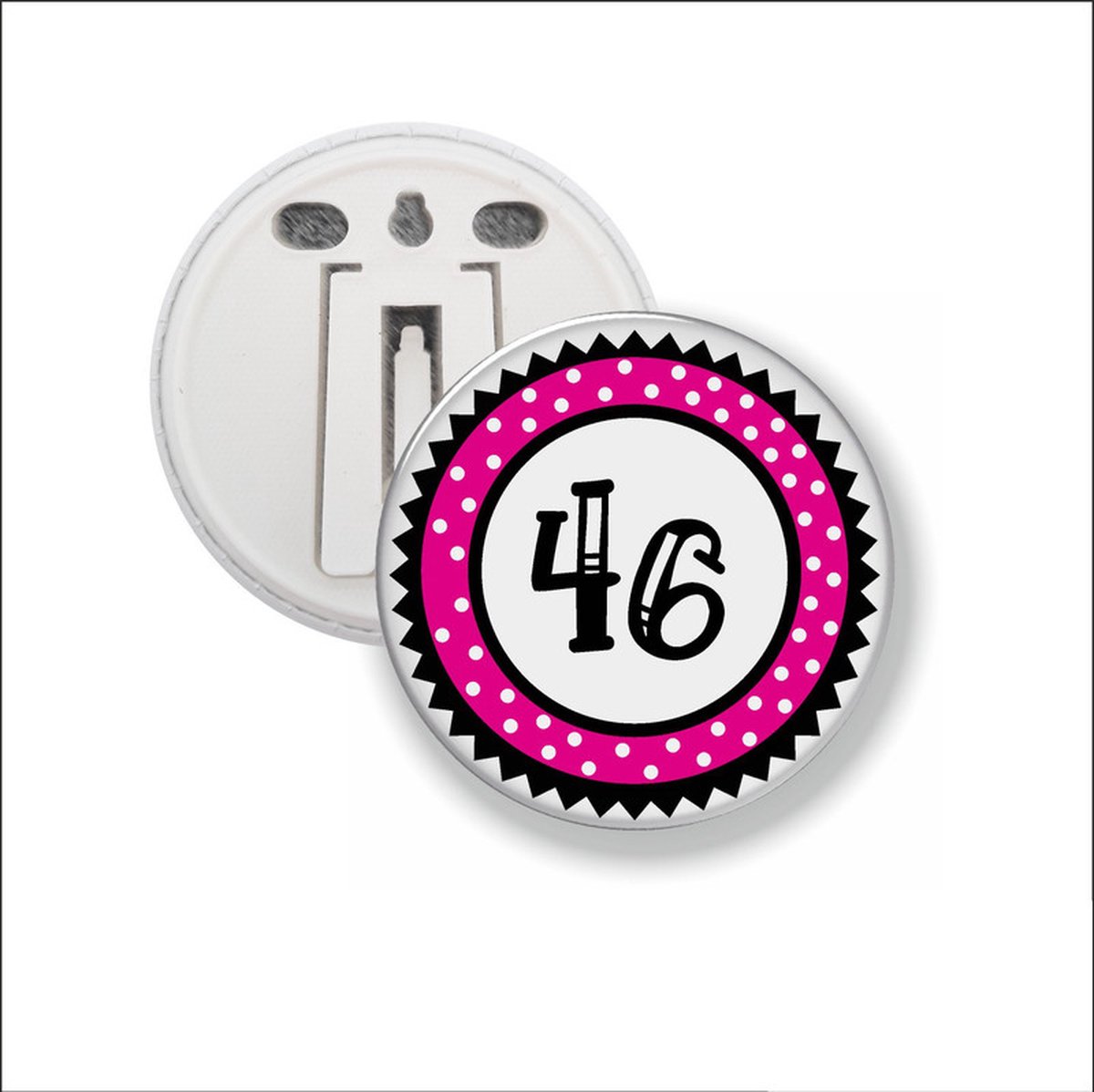 Button Met Clip 58 MM - 46
