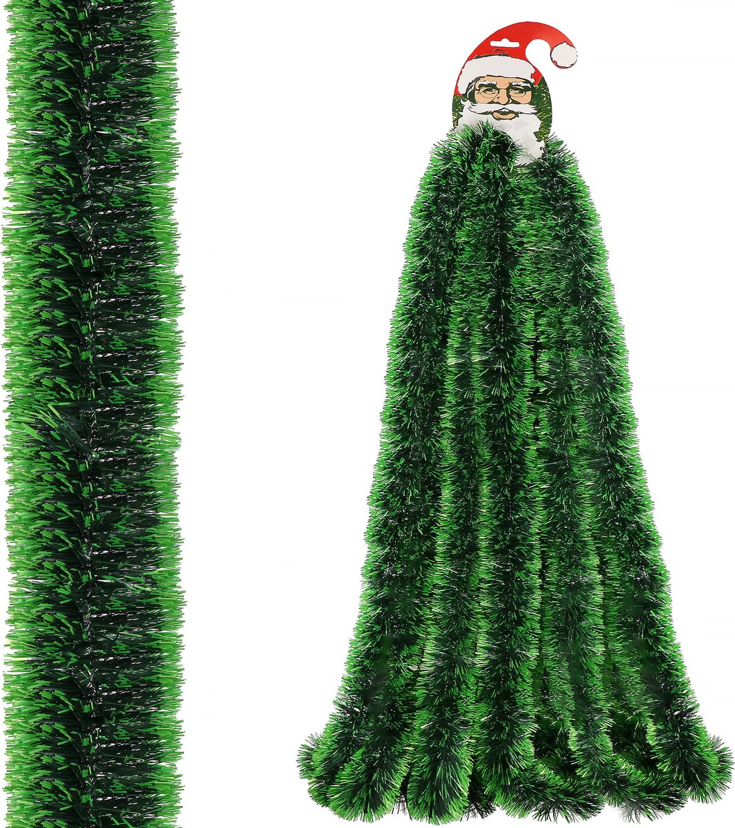 Springos Kerstslinger | Guirlande | Kerstversiering | 6 m | Groen/Zwart – foto 4