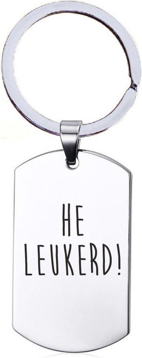 Sleutelhanger RVS - He Leukerd