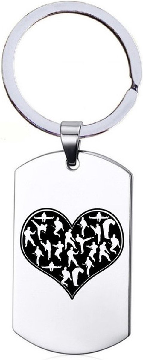 Sleutelhanger RVS - Taekwando