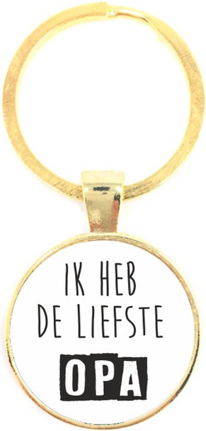 Sleutelhanger Glas -  Ik Heb De Liefste Opa