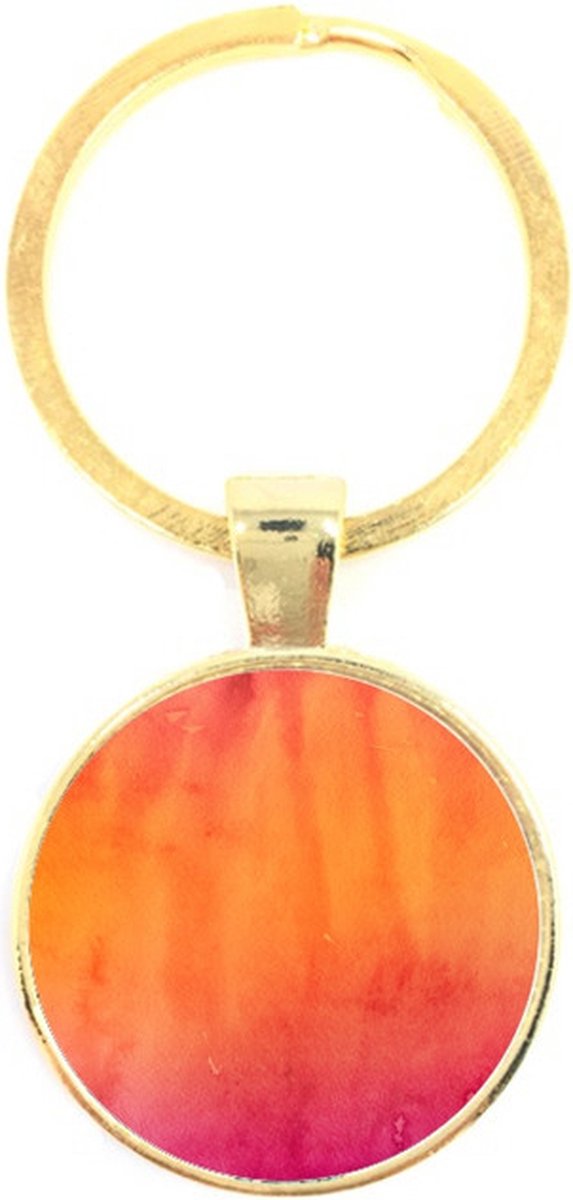 Sleutelhanger Glas - Waterverf kleuren