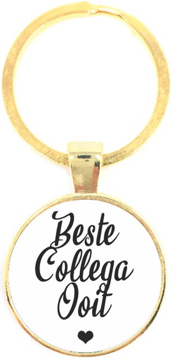 Sleutelhanger Glas -  Beste Collega Ooit
