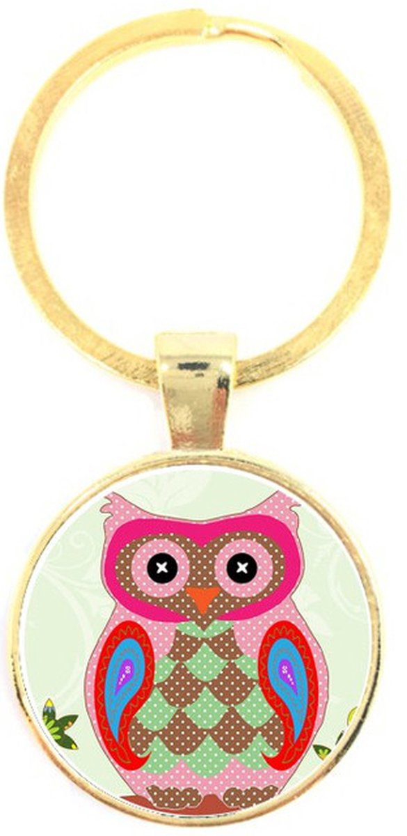 Sleutelhanger Glas - Uil