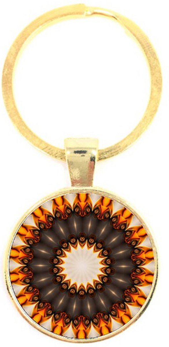 Sleutelhanger Glas - Mandala
