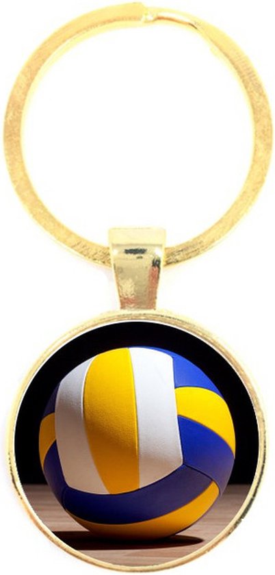 Sleutelhanger Glas - Volleybal