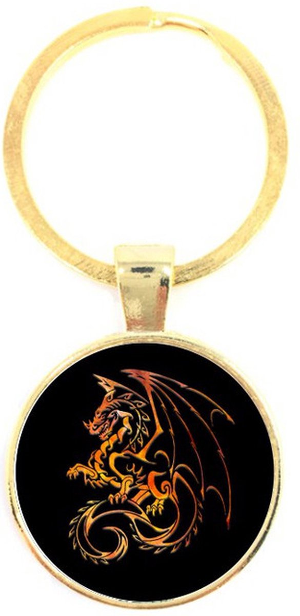 Sleutelhanger Glas - Draak