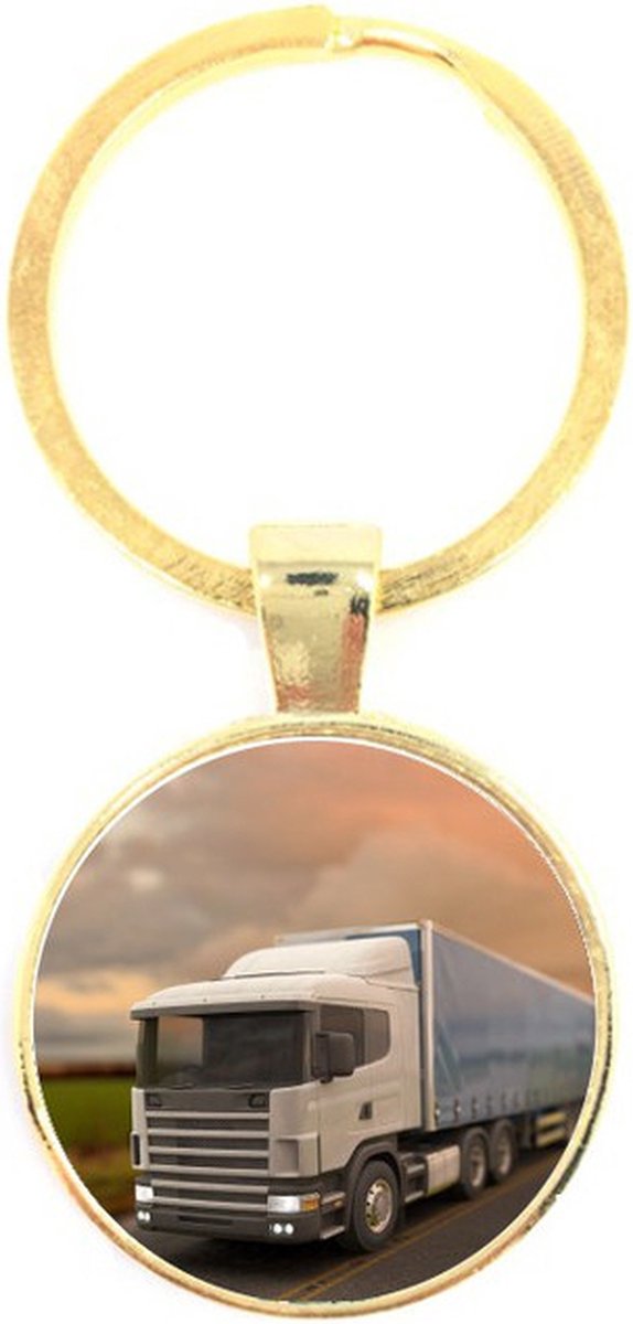Sleutelhanger Glas - Vrachtwagen