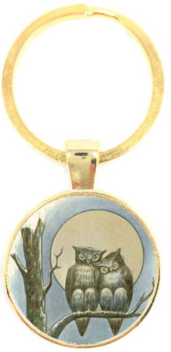 Sleutelhanger Glas - Uilen