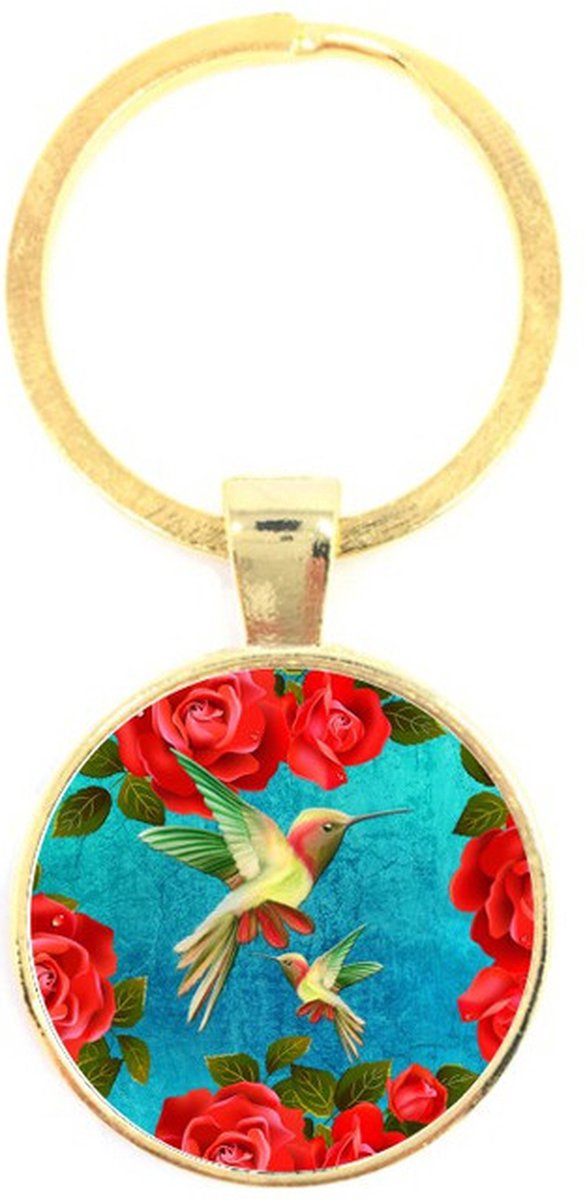Sleutelhanger Glas - Vogels