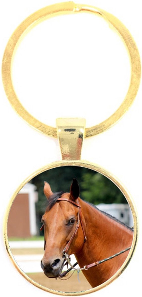 Sleutelhanger Glas - Paard