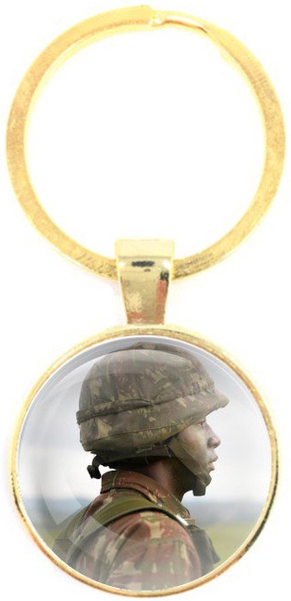 Sleutelhanger Glas - Soldaat