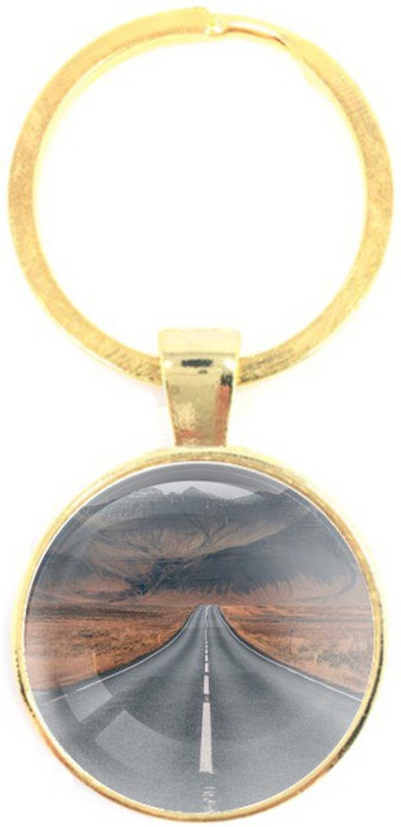 Sleutelhanger Glas - Weg