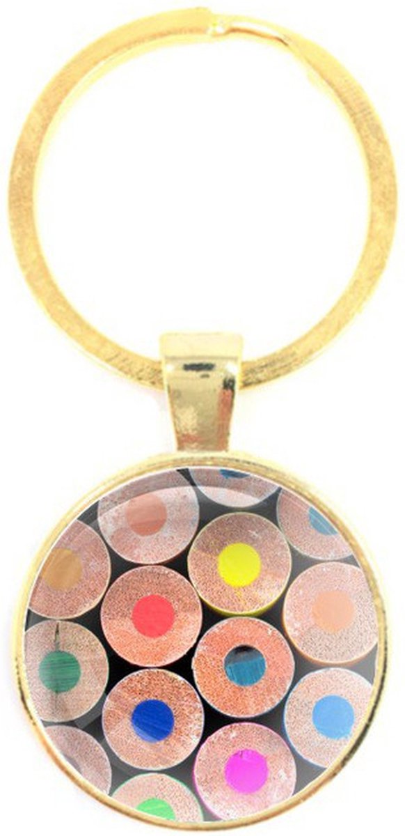 Sleutelhanger Glas - Potloden