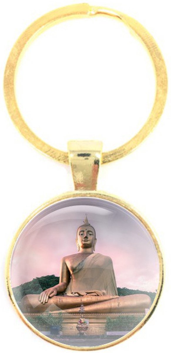 Sleutelhanger Glas - Buddha