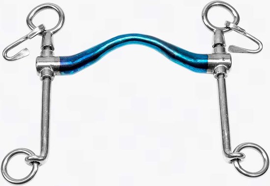 Barre de dressage Trust Sweet Iron-Weymouth à port moyen non fixe 16 mm