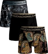 Muchachomalo Heren Boxershorts 3 Pack - Normale Lengte - L - Mannen Onderbroek met Zachte Elastische Tailleband