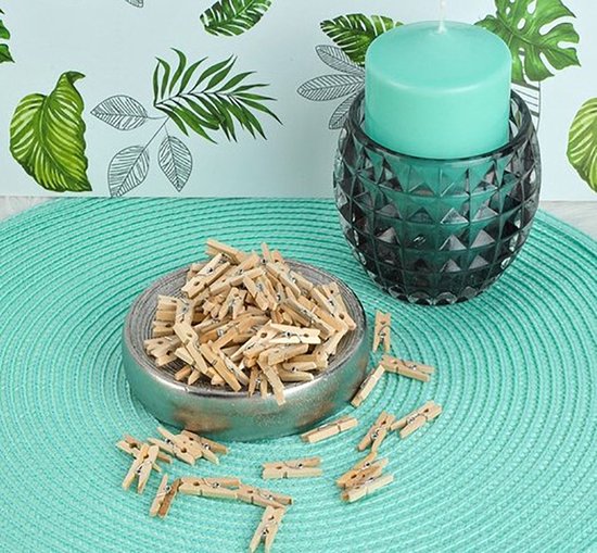 Mini Épingles à linge à Linge Bois - 25MM - 100 pièces