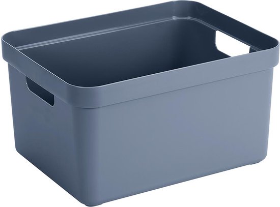 Sunware Sigma Home Storage Box 32L - bleu foncé-gris - 45,3 x 35,4 x 24,3 cm