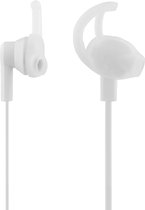 Streetz Stay In-Ear Headset, 1-button remote, 3.5mm, Microphone - White