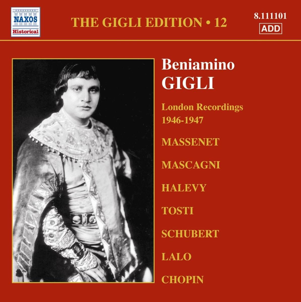 Beniamino Gigli - Great Singers: Beniamino Gigli (Volume 12) (CD)