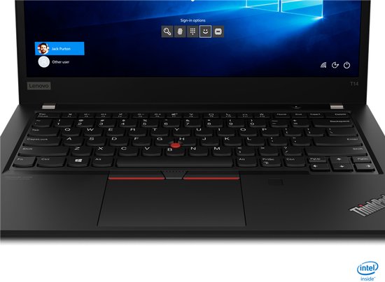 Lenovo ThinkPad T14 Gen 1 (Intel) Intel® Core™ i7 i7-10610U Laptop 35,6 cm (14") Full HD 16 GB DDR4-SDRAM 256 GB SSD Wi-Fi 6 (802.11ax) Windows 10 Pro Zwart