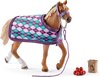 foto van Schleich Engelse Volbloed met Deken en Voer