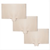 GAUBERT Dames Slip Hoge Taille Naadloos 3-Pack Beige - Maat L