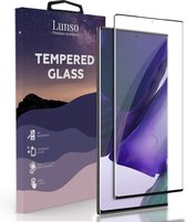 Lunso - Geschikt voor Samsung Galaxy Note 20 Ultra - Gehard Beschermglas - Full Cover Screenprotector - Black Edge