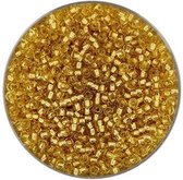 9244-4 Rocailles goudkleurig zilveren kern 2.6mm