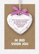 Kaart - ik bid voor jou hart - Bijbel - Christelijk - Majestic Ally - 6 stuks
