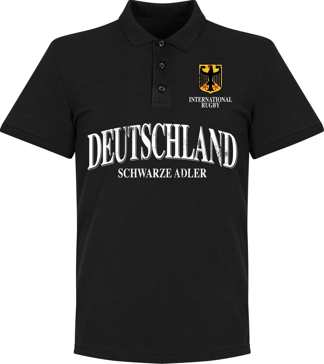 Duitsland Rugby Polo - Zwart - M