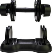 Tunturi - Fitness Set - Verstelbare Dumbbellset 12,5 kg - Springtouw Groen