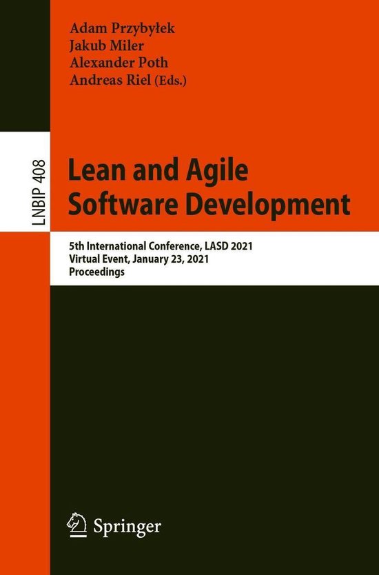 Springer Nature Proceedings Computer Science - Lean and Agil ... - cover
