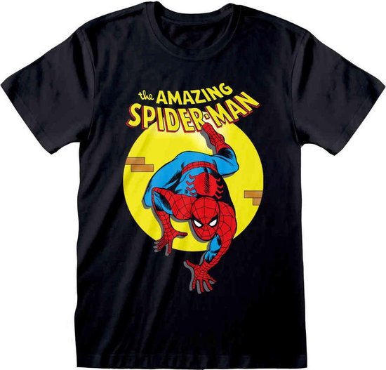 Style3 T-Shirt Ragazzo Con Stampa Ragnatela Spider-Man - Fumetto Vintage, 100% Cotone Premium