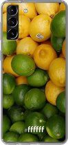 6F hoesje - geschikt voor Samsung Galaxy S21 -  Transparant TPU Case - Lemon & Lime #ffffff