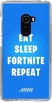 6F hoesje - geschikt voor Xiaomi Mi Mix 2 -  Transparant TPU Case - Fortnite - Eat Sleep Fortnite Repeat #ffffff