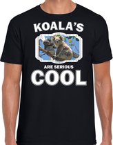 Dieren koalaberen t-shirt zwart heren - koalas are serious cool shirt - cadeau t-shirt koala beer/ koalaberen liefhebber XL