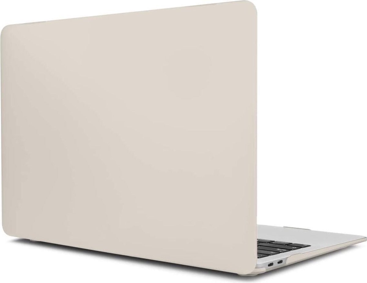 Macbook Case Cover Hoes voor Macbook Air 13 inch 2020 A2179 - A2337 M1 - Laptop Cover - Matte Beige