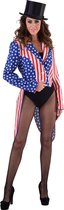 Jaren 20 Danseressen Kostuum | Slipjas Stars And Stripes Make America Great Again Vrouw | Small | Carnaval kostuum | Verkleedkleding