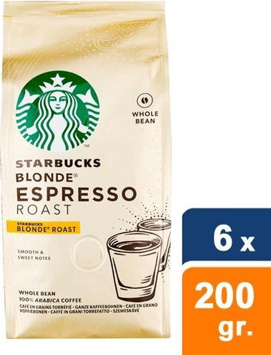 Café en grains Starbucks Blonde Espresso 100 % Arabica - paquet de 450 g  sur